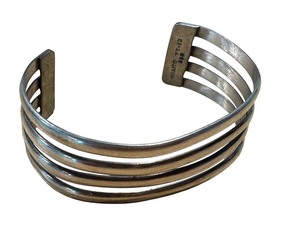 lot 78G image: Vintage Sterling Silver Bracelet Marked TT-13 from Mexico