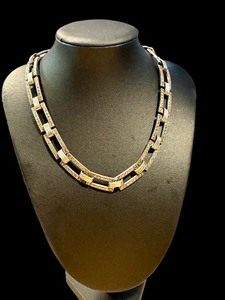 lot 12J image: Sterling Silver and Marcasite Choker Necklace