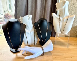 lot 116G image: Set of Sterling Silver Necklaces and Bracelets - Variety of Designs