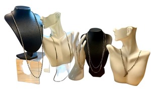 lot 121G image: Assorted Sterling Silver Necklaces and Bracelets with Winged Shoe Pendant
