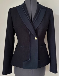 lot 99 image: Cool T Tahari Jacket Dark Blue with White Lining - Size 2P