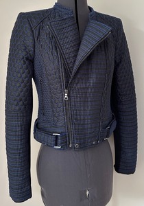lot 96 image: BCBG Max Azria Alton Black with Royal Blue Jacket - Size S