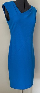 lot 95 image: DKNY Royal Blue Sleeveless Dress with Gold Zipper - Size 4