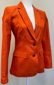 lot 54 image: Banana Republic Womens Orange Two Button Blazer - Spring 2016 Collection -  Size 2