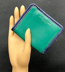 lot 61 image: Marc Jacobs Blue and Green Wallet
