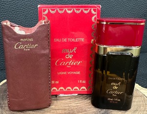 lot 86 image: Vintage Cartier Must de Cartier Eau de Toilette 1 oz