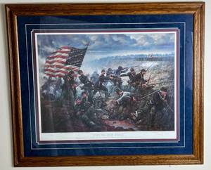 lot 30 image: Even to Hell Itself Civil War Framed Art Print by Donna J Neary 1350