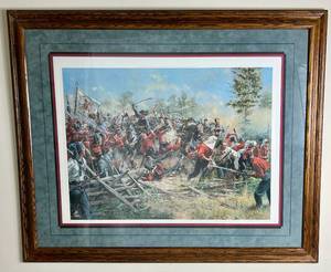 lot 29 image: First at Manassas Framed Art Print by Don Troiani depicting the First Battle of Bull Run