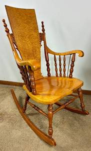lot 27 image: Crocker Chair Co. Antique Rocking Chair