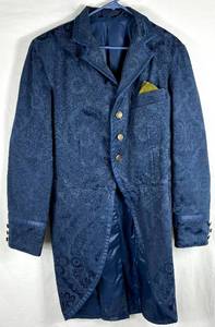 lot 58 image: Mens Navy Blue Steampunk Tailcoat - Victorian Era