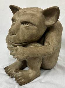 lot 90 image: Vintage Dedo Gargoyle Sculpture - Heavy Cement