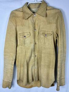 lot 109 image: Olof Nylander Goatskin Suede Western Shirt made in SkinnKlader Sweden