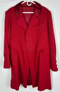 lot 108 image: British Style Inspired Red Overcoat