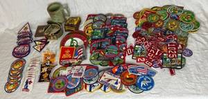 lot 43 image: Boy Scouts of America Camp, Scout and Council Patches