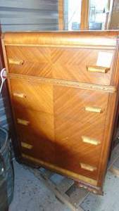 Vintage Waterfall Chest of Drawers