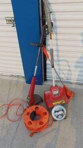 lot 45 image: 2- Weed Trimmers, Snow Chief Electric Snow Shovel and Cord