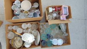 lot 65 image: 4- Boxes of Mugs, Coffee Cups and Stemware