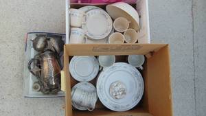lot 66 image: China Set, Corelle Ware, Silverplate and Mini Doll Tea Set