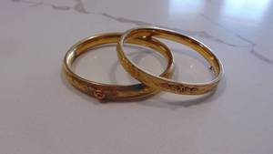 2- 14kt Gold Fillet Brackets