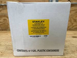 lot 41 image: Case of Stanley Concrete and Degreaser Wash Professional Grade Pressure Washer Detergent