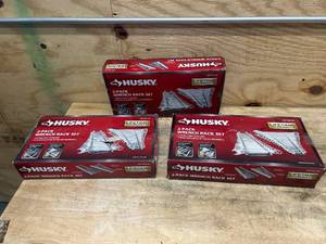 lot 94 image: HUSKY Lot of 3- 16-Piece Wrench Rack Sets (2 Racks Per Pack)