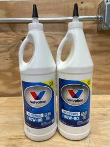 lot 130 image: Lot of 2 - Valvoline High Performance Gear Oil SAE 80W-90
