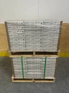 lot 15E image: LIFEPROOF Lot of 48 Cases of- Chevron Champagne Beach Wood 12 MIL x 12 in. W x 28 in. L Click Lock Waterproof Vinyl Plank Flooring (18.87 sqftcase) (Total of 905.76 sqft)