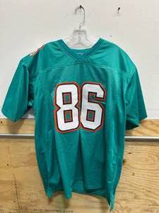 lot 148 image: Miami Dolphins Jersey Signed by Mike Gesicki with Certificate of Authenticity- Size XL