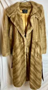 lot 4 image: Tissavel France Faux Fur Overcoat - From St Claire Dress Shop St Paul