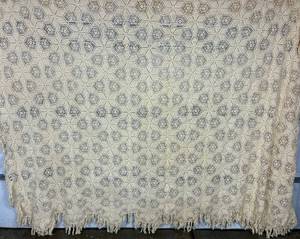lot 62 image: Vintage Cream Handcrocheted Queen Bedspread 84 x 100