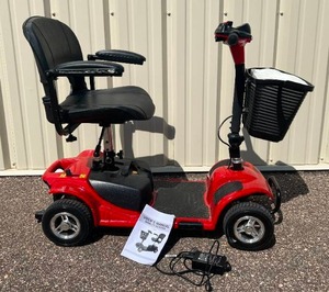 4 Wheel Red Mobility Scooter - Model W3431