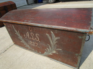 Antique Immigrant Trunk 1827