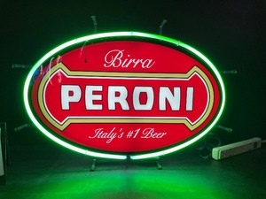 lot 14 image: Peroni Birra, neon sign