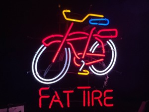 lot 26 image: Fat Tire neon bike
