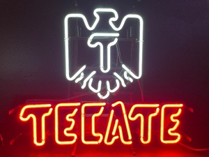 lot 36 image: Tecate beer neon sign with logo