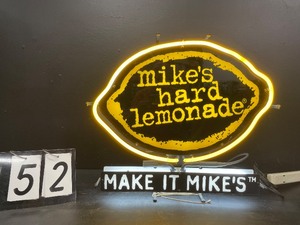 lot 52 image: Mikes Hard Lemonade neon sign
