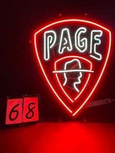 lot 68 image: James Page Brewing logo neon sign