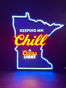 lot 76 image: Coors Light, Keeping MN Chill, LED sign