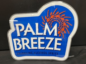 lot 86 image: Palm Breeze Sparkling Alcohol Spritz  Seltzer, LED sign, NIB