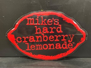 lot 127 image: Mikes Hard Cranberry Lemonade tin tacker, NOS