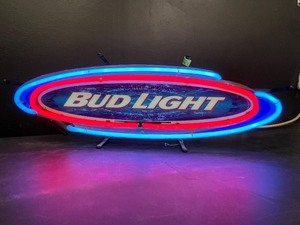 lot 110 image: Bud Light surf board neon sign