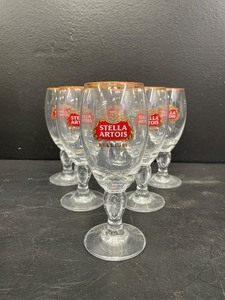 lot 183 image: Stella Artois tasting glasses, Lot of 9
