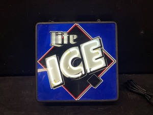 lot 96 image: Miller Lite Ice, very small neon sign