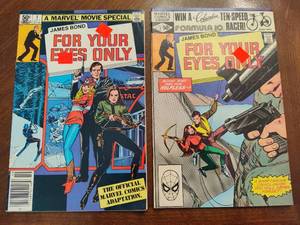 lot 54 image: James Bond V1 #1 & #2