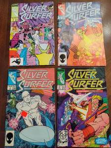lot 45 image: Silver Surfer Comics V3  #4, #5, #7 & #27