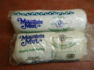 lot 4 image: Two Rolls Mount Mist Polyester Quilt Batting