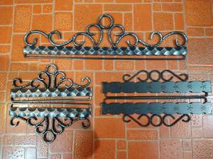lot 5 image: Three Vintage Metal Norwegain-Made Tapestry Hanging Sets
