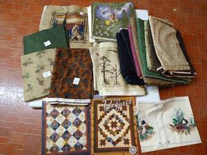 lot 51 image: Forest Quilting Lot Patterns & Materials for Different Forest Themed Quilts
