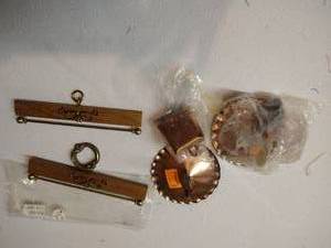 lot 62 image: Made in Denmark, Vintage Brass Door Bells & Tapestry Hangers