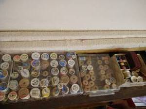 lot 72 image: Vintage Threads & Wooden Spools